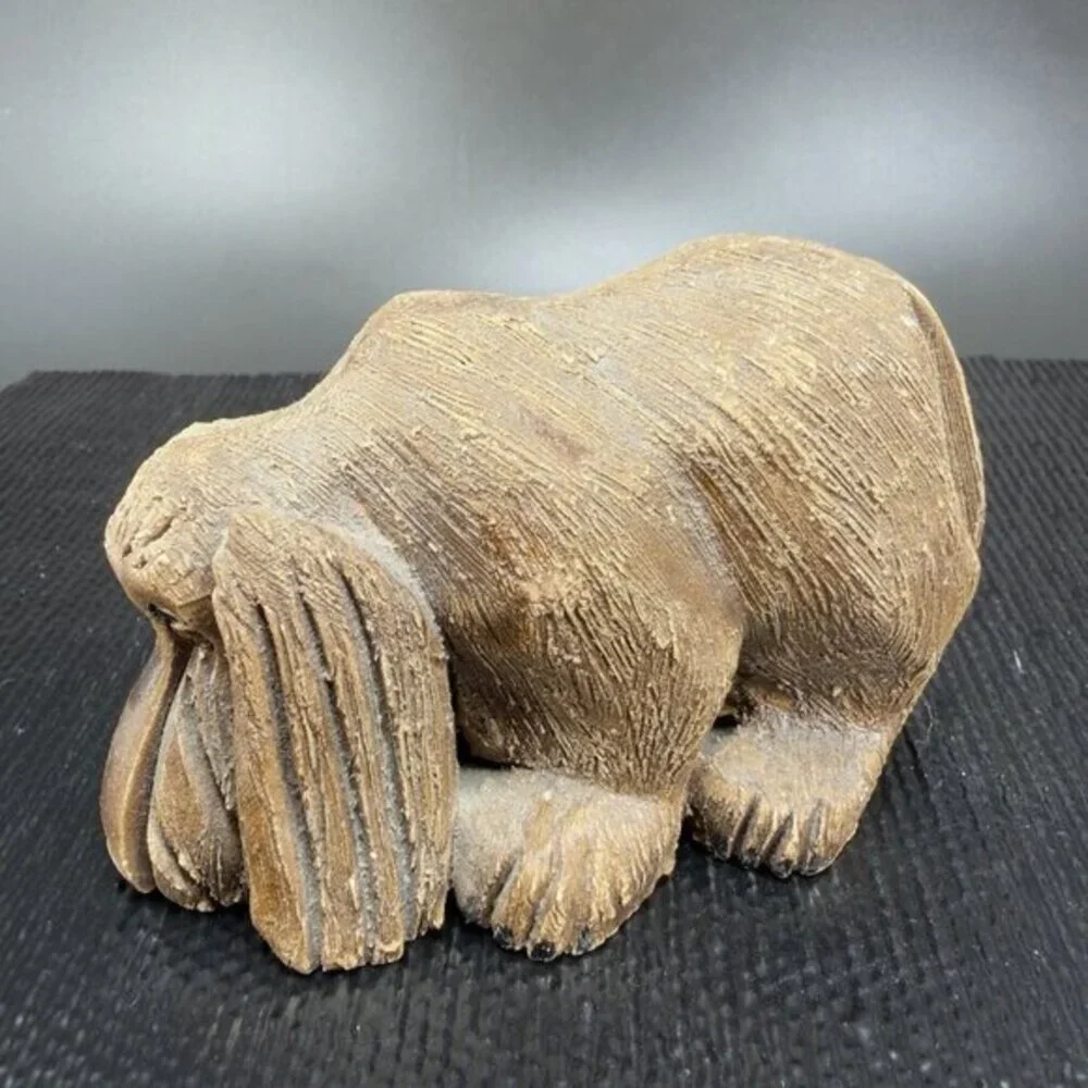 Vintage Artesania Rinconada Handmade In Uruguay Bloodhound Figurine‎ Retired VTG